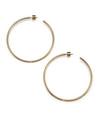 Michael Kors | Metallic Brilliance Statement Goldtone Hoop Earrings/1.75 | Lyst
