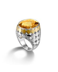 John Hardy | Metallic Large Oval Ring | Lyst