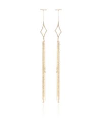 Paige Novick | Metallic Asymmetrical Diamond Shaped Celia Earrings | Lyst