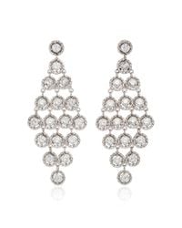 Nina Runsdorf | Metallic 18k White Gold And Diamond Earrings | Lyst