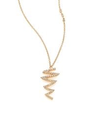 Phyne By Paige Novick | Metallic Ines Scribble Pave Diamond & 14k Yellow Gold Pendant Necklace | Lyst