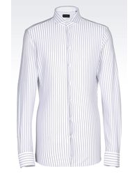 Emporio Armani | White Long Sleeve Shirt for Men | Lyst