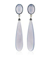 Sidney Garber | Purple Chalcedony Drop Earrings | Lyst
