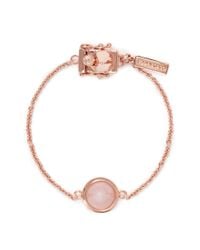Eddie Borgo | Pink Rose Quartz Cone Stud Chain Bracelet | Lyst