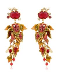 Les Nereides | Metallic Feuilles D'automne Earrings | Lyst