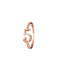 Lulu Frost - Metallic Code Number 14kt Rose Gold #5 Ring - Lyst