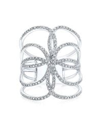 Anne Sisteron - 14kt White Gold Diamond Butterfly Ring - Lyst