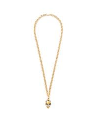 Alexander McQueen | Metallic Puzzle Skull Pendant Necklace | Lyst
