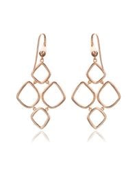Monica Vinader | Metallic Riva Diamond Cluster Drop Earrings | Lyst