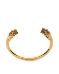Alexander McQueen | Metallic Large Twin Cuff | Lyst