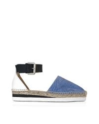 See By Chloé | Blue Glyn Espadrille Flats | Lyst