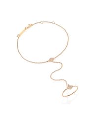 Zoe Chicco | Metallic Diamond & 14k Yellow Gold Kite Hand Chain | Lyst