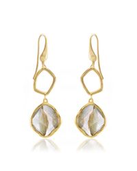 Monica Vinader | Metallic Riva Diamond Cocktail Earrings | Lyst