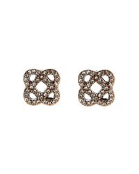 Oscar de la Renta | Metallic Pavé Mosaico Earrings | Lyst