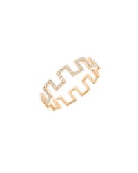 Anne Sisteron - Pink 14Kt Rose Gold Diamond Castle Ring - Lyst