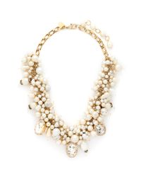 Erickson Beamon | White ''pearl Jam' Swarovski Faux Pearl Crystal Necklace | Lyst