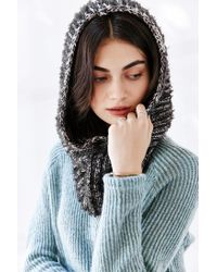 Black Scarf scarf Urban Snood Eyelash   Hooded  Marled outfitters Lyst urban  Outfitters hooded