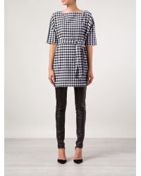Chloé | Black Gingham Check Tunic | Lyst