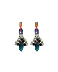 Tom Binns | Multicolor Green, Blue, And Amethyst Earrings | Lyst
