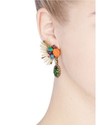 Erickson Beamon | Multicolor 'telepathic' Crystal Firework Edge Drop Earrings | Lyst