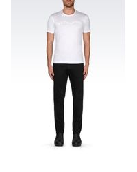 Emporio Armani | White T-shirt In Pima Cotton Jersey for Men | Lyst