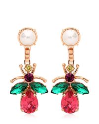 Mawi | Multicolor Love Bug Crystal Earrings | Lyst