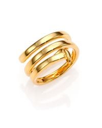 Giles & Brother | Metallic Skinny Railroad Spike Spiral Ring | Lyst
