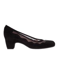 Pas De Rouge - Lucia Pump Black Suede - Lyst