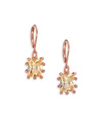 Eddie Borgo | Pink Estate Crystal Drop Earrings | Lyst