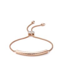 Monica Vinader | Pink Esencia Diamond Toggle Bracelet | Lyst