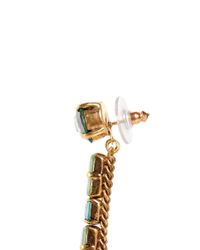 Aerin | Jade Green Round Stone Earrings | Lyst