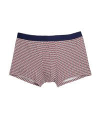Derek Rose | Red Diamond-print Jersey Hipster Briefs for Men | Lyst