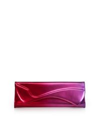 Christian Louboutin | Pink Pigalle Metallic Ombre Clutch | Lyst