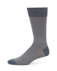 Paul Smith | Gray Fine Striped Socks for Men | Lyst