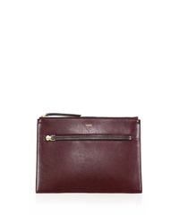 A.L.C. | Purple Sam Leather Clutch | Lyst