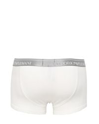 Emporio Armani | White Stretch Cotton Jersey Boxer Briefs for Men | Lyst