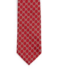 Gucci | Blue Interlocking G Pattern Tie for Men | Lyst