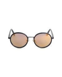 Rebecca Taylor - Black Sunday Somewehre Ned Round Sunglass - Lyst