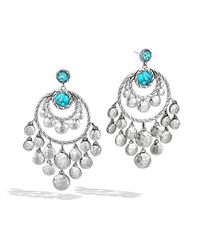 John Hardy | Blue Dot Chandelier Earrings | Lyst