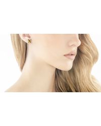 John Hardy | Orange Classic Chain Stud Earring With Citrine And Diamonds | Lyst