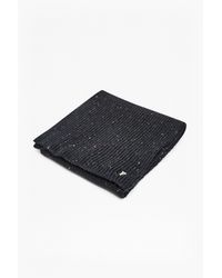 French Connection | Black Pierre Fleck Scarf | Lyst