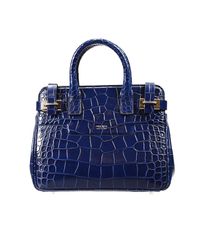 Giorgio Armani | Blue Handbag Bag Dakar Small Print Croco Print | Lyst