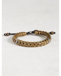John Varvatos | Multicolor Brass Snake Bone Vertebrae Bracelet for Men | Lyst