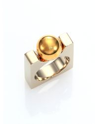 Chloé | Metallic Darcey Square Ring | Lyst