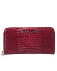 Armani Jeans | Red Wallet | Lyst