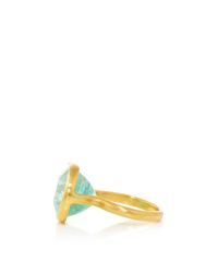 Marie-hélène De Taillac | Metallic 22K Yellow Gold And Paraiba Princess Ring | Lyst
