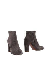 Roberto Del Carlo Gray Ankle Boots