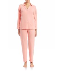 Natori | Pink Pima Paradise Pajamas | Lyst