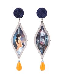 Anna E Alex | Blue "La Boheme" Earring | Lyst