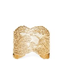 Aurelie Bidermann - Metallic Vintage Lace Gold Plated Bracelet - Lyst